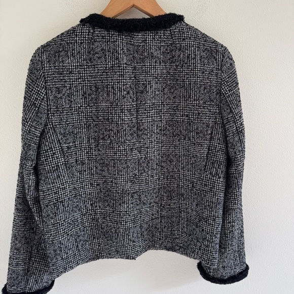 J. Crew Black and Gray Tweed Lady Jacket Blazer - Picture 8 of 10
